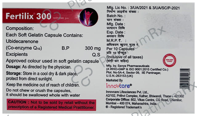 Fertilix 300mg Softgel 10s