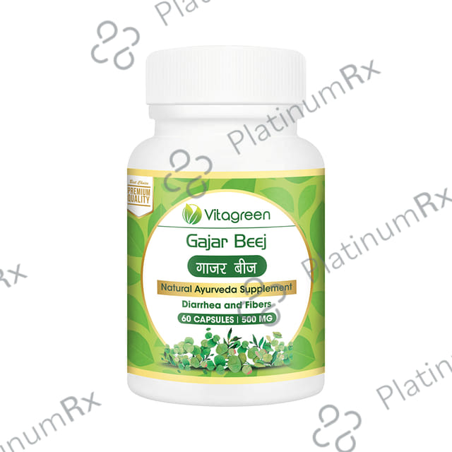 Vitagreen Gajar Beej 500mg Capsule