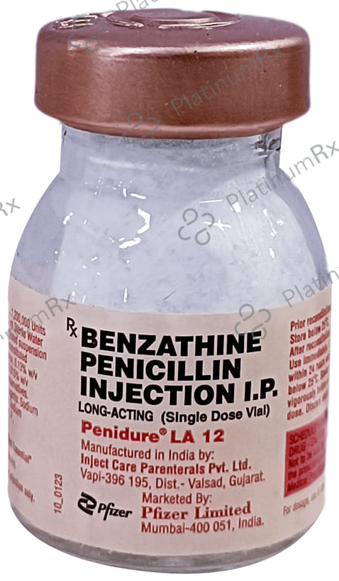 Penidure LA 1200000IU Injection 1ml