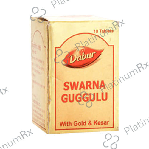Dabur Swarna Guggulu Tablet with Gold & Kesar 10 tablets