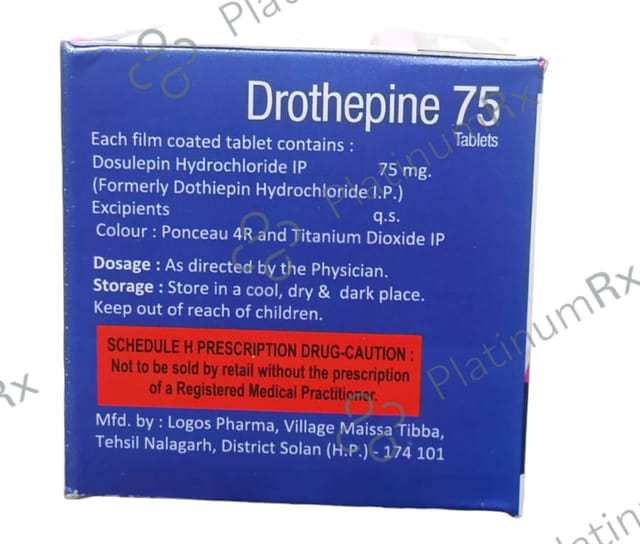 Drothepine 75mg Tablet 15s