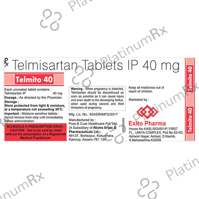 Telmito 40 Tablet