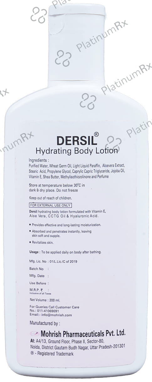 Dersil Hydrating Body Lotion