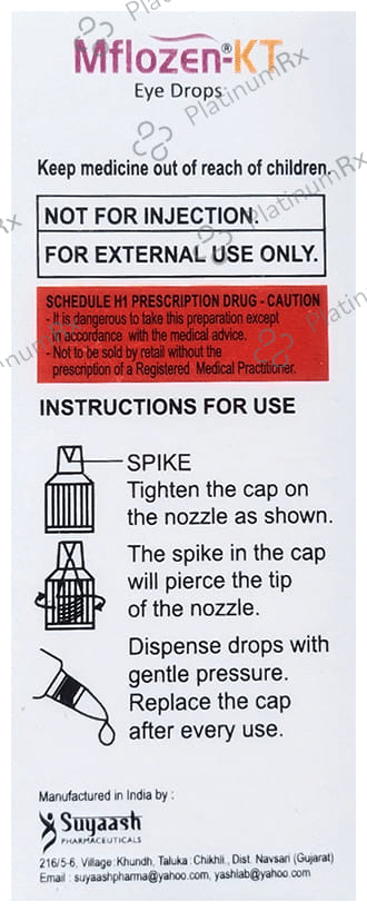 Mflozen KT Eye Drop BAK Free 5ml