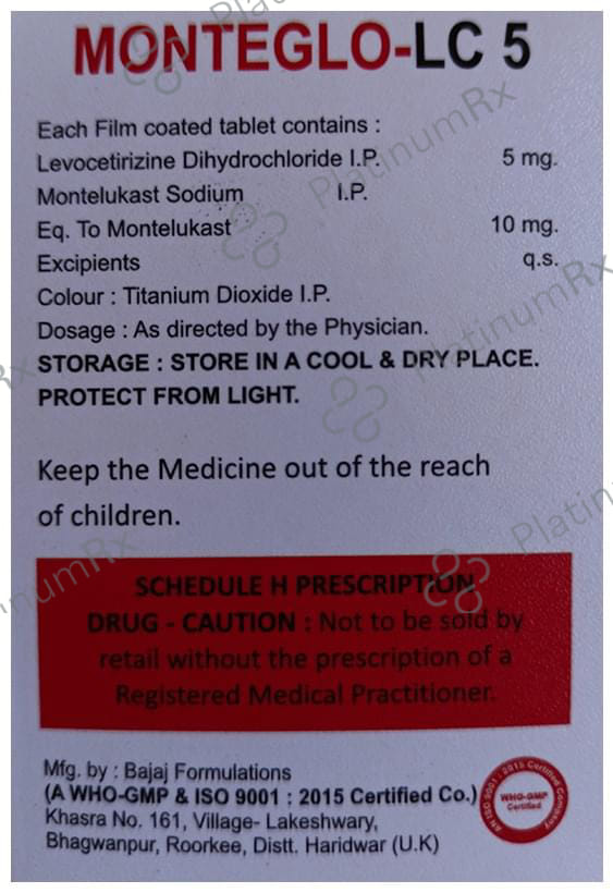 Monteglo-LC 5 Tablet