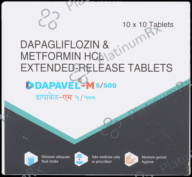 Dapavel M 5/500mg Tablet 10s
