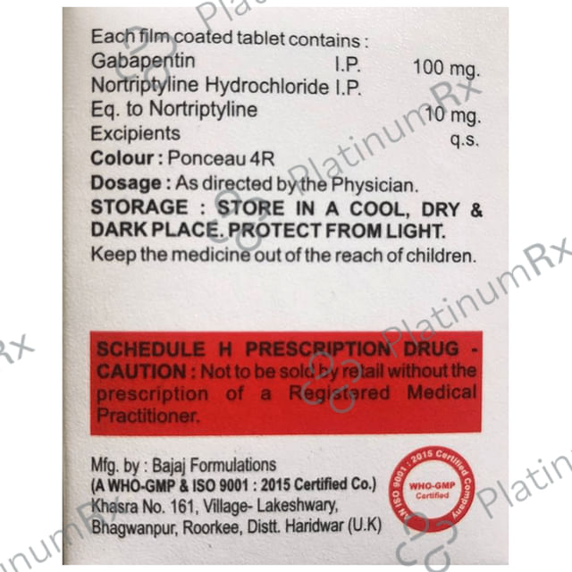 Abetin NT 100/10mg Tablet 10s