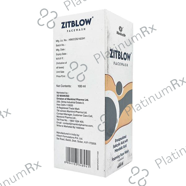 Zitblow Facewash 100ml