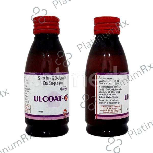 Ulcoat O 1000/20mg Suspension 100ml
