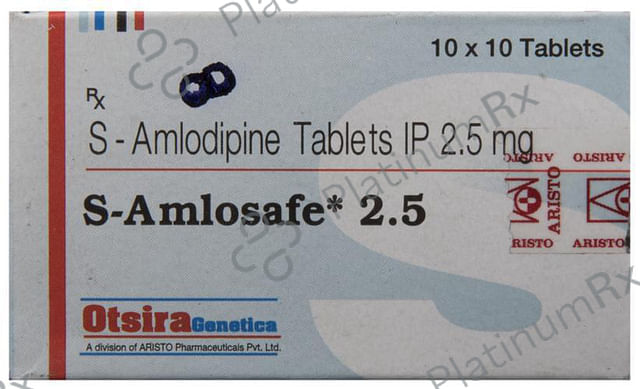 S Amlosafe 2.5mg Tablet 10s