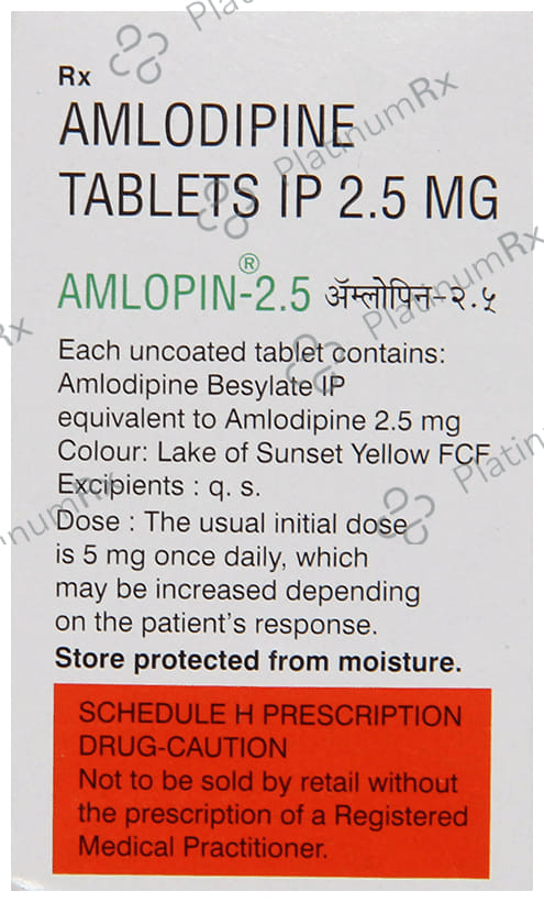 Amlopin 2.5mg Tablet 10s