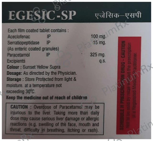 Egesic-SP Tablet