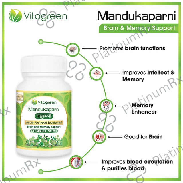 Vitagreen Mandukaparni 500mg Capsule