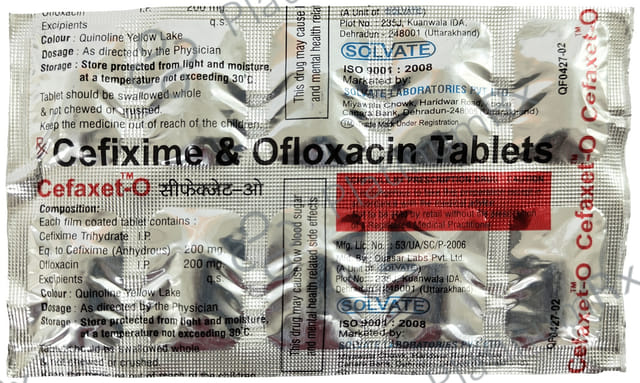 Cefaxet O 200/200mg Tablet 10s