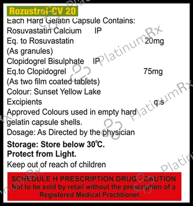 Rozustrol-CV 20 Capsule