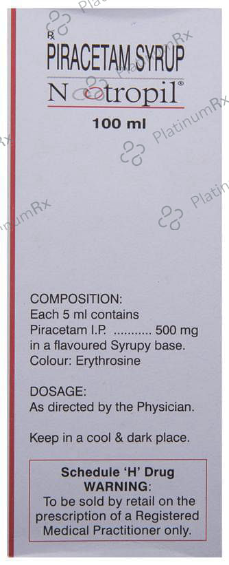 Nootropil 500mg Syrup 100ml