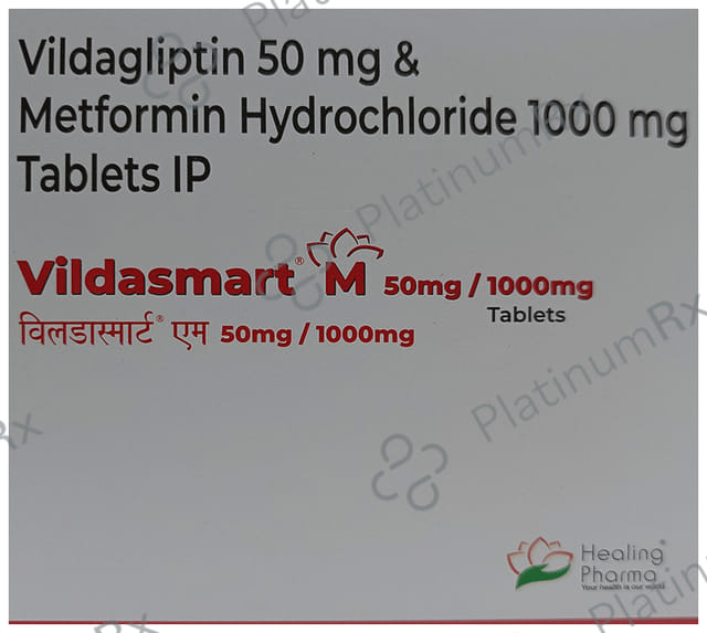Vildasmart M 50/1000mg Tablet 15s