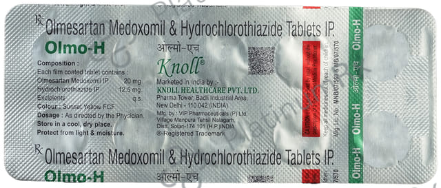 Olmo H 12.5/20mg Tablet 10s