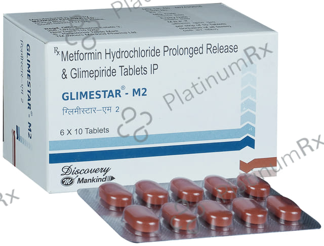 Glimestar M 2/500mg Tablet PR 10s