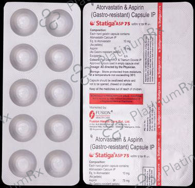 Statiga ASP 10/75mg Capsule 10s