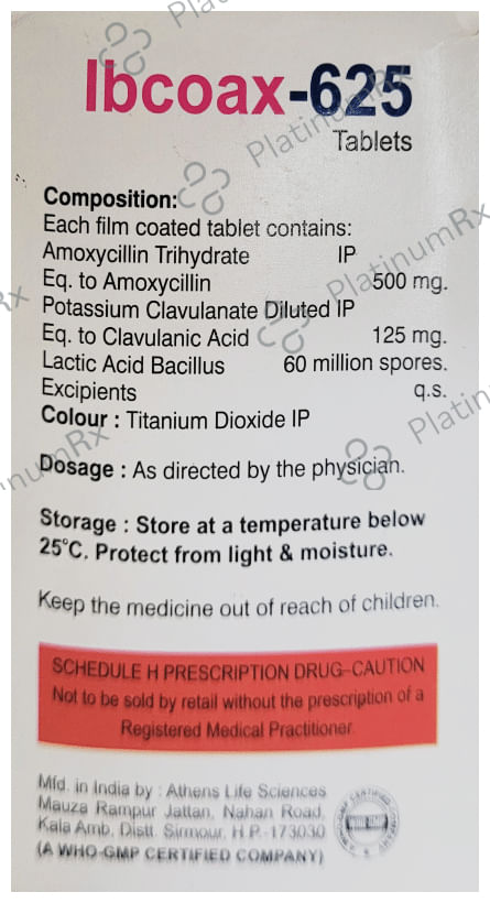 Ibcoax 625 Tablet