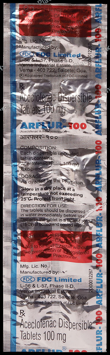 Arflur 100mg Tablet DT 10s