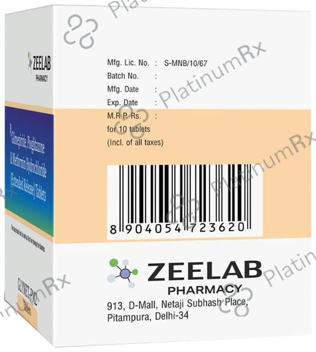 Glynet PM 2/500/15mg Tablet ER 10s