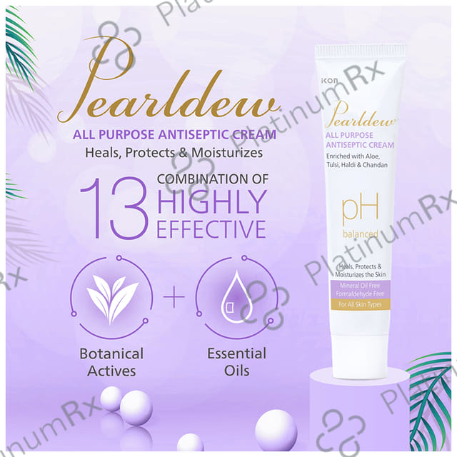 Pearldew pH Balanced All Purpose Antiseptic Cream (30gm Each) 4 Tubes