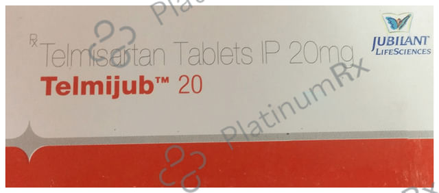 Telmijub 20mg Tablet 10s