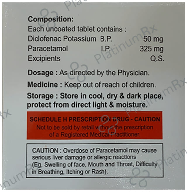 Aflict DP 50/325mg Tablet 10s