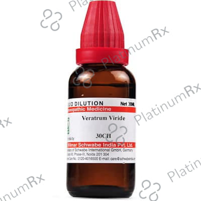 Dr Willmar Schwabe India Veratrum Viride Dilution 30 CH