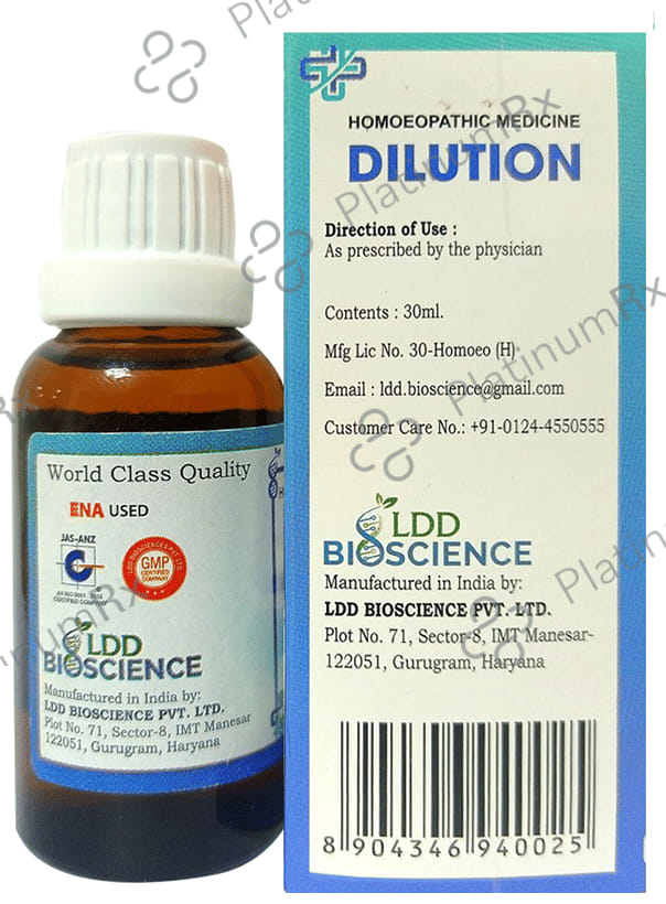 LDD Bioscience Verbascum Thapsus Dilution 1000 CH 30 ml