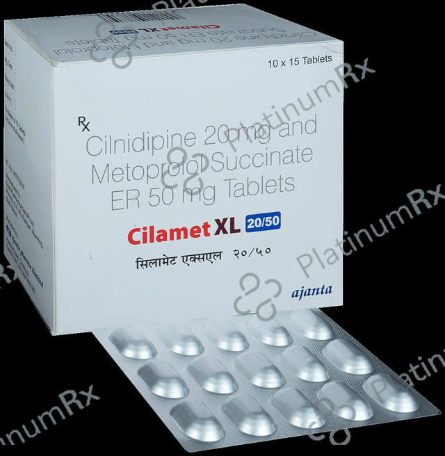 Cilamet XL 20/50mg Tablet ER 15s