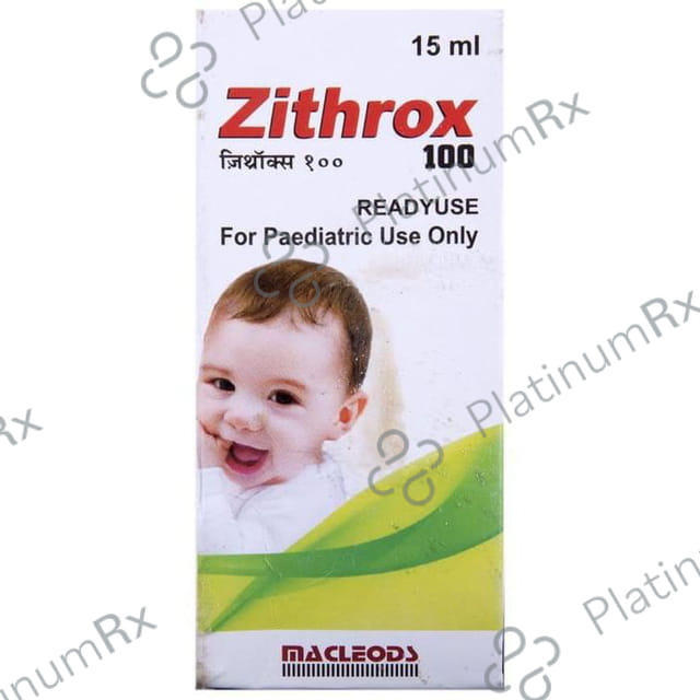 Zithrox 100mg Rediuse Suspension 15ml