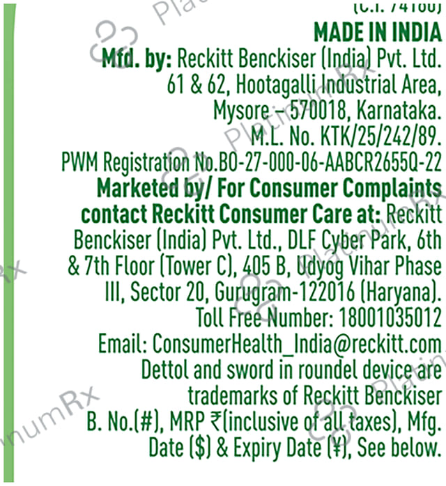 Dettol Multi Purpose Disinfectant Lime Fresh Liquid 550ml