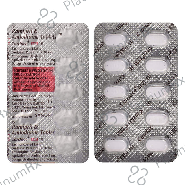 Cardace AM 10/5mg Tablet 10s