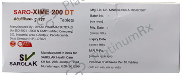 Saro-Xime 200 DT Tablet