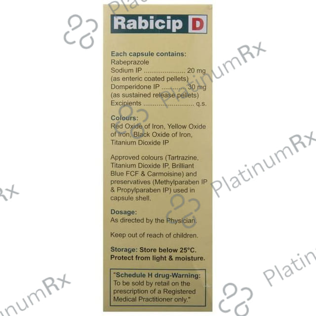 Rabicip D 30/20mg Capsule SR 15s