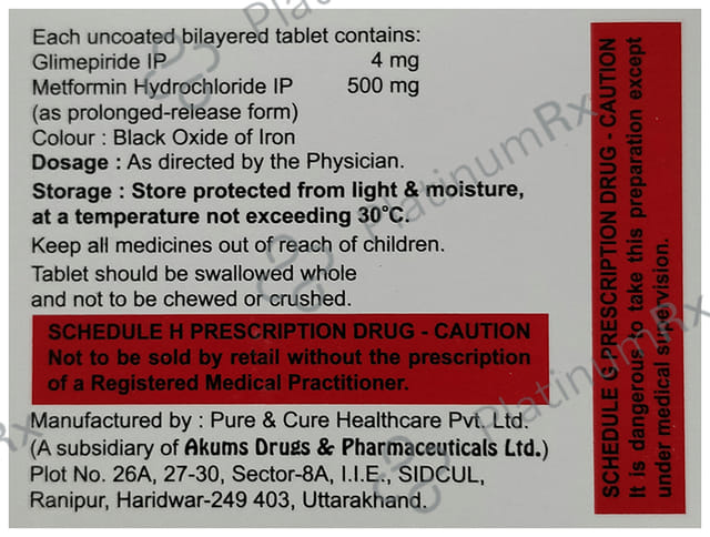 Glimecaid-M 4 Tablet PR