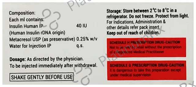 Xsulin R (40 IU/ml) (1*3ml Injection)