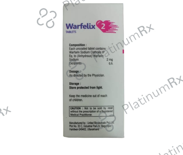 Warfelix 2mg Tablet 10s