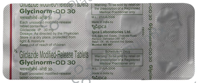 Glycinorm OD MR 30mg Tablet 10s