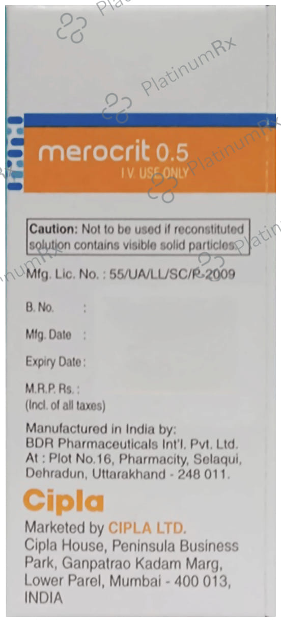 Merocrit 0.5gm Injection 5ml