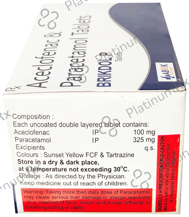 Brikdol P 100/325mg Tablet 10s