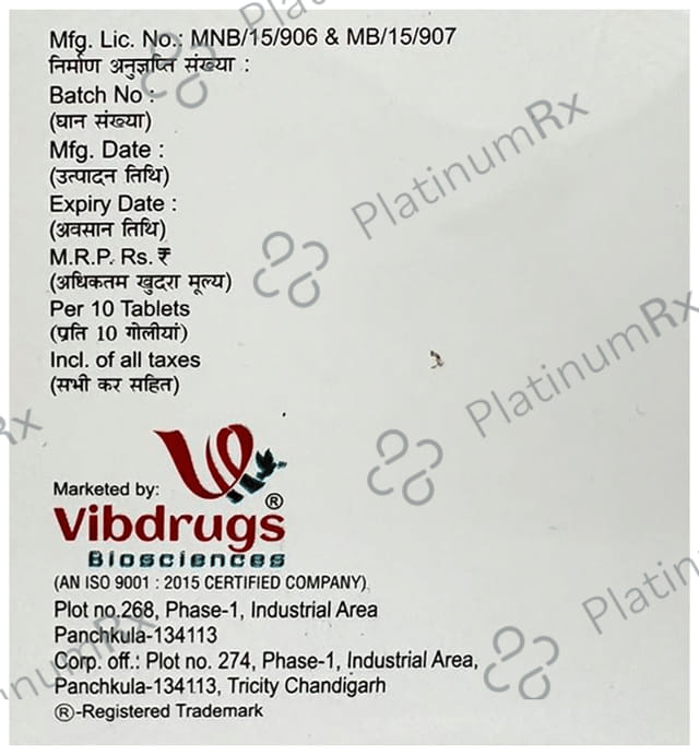 Vibmoxcid CV 375 250/125mg Tablet 10s