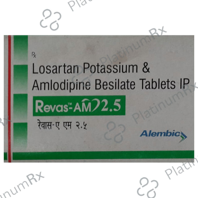 Revas AM 2.5/25mg Tablet 10s