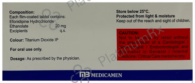 Efnipine 20 Tablet