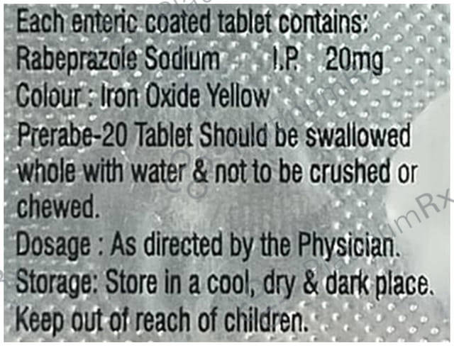 Prerabe 20mg Tablet