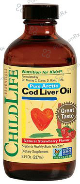 Child Life Essentials Pure Arctic Cod Liver Oil Natural Strawberry