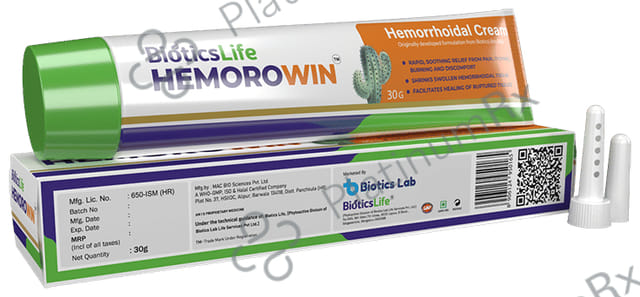 BioticsLife Hemorowin Cream for Piles & Fissure (30gm Each) 2 Tubes
